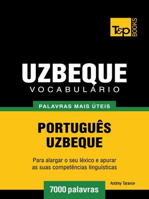 cover image of Vocabulário Português-Uzbeque